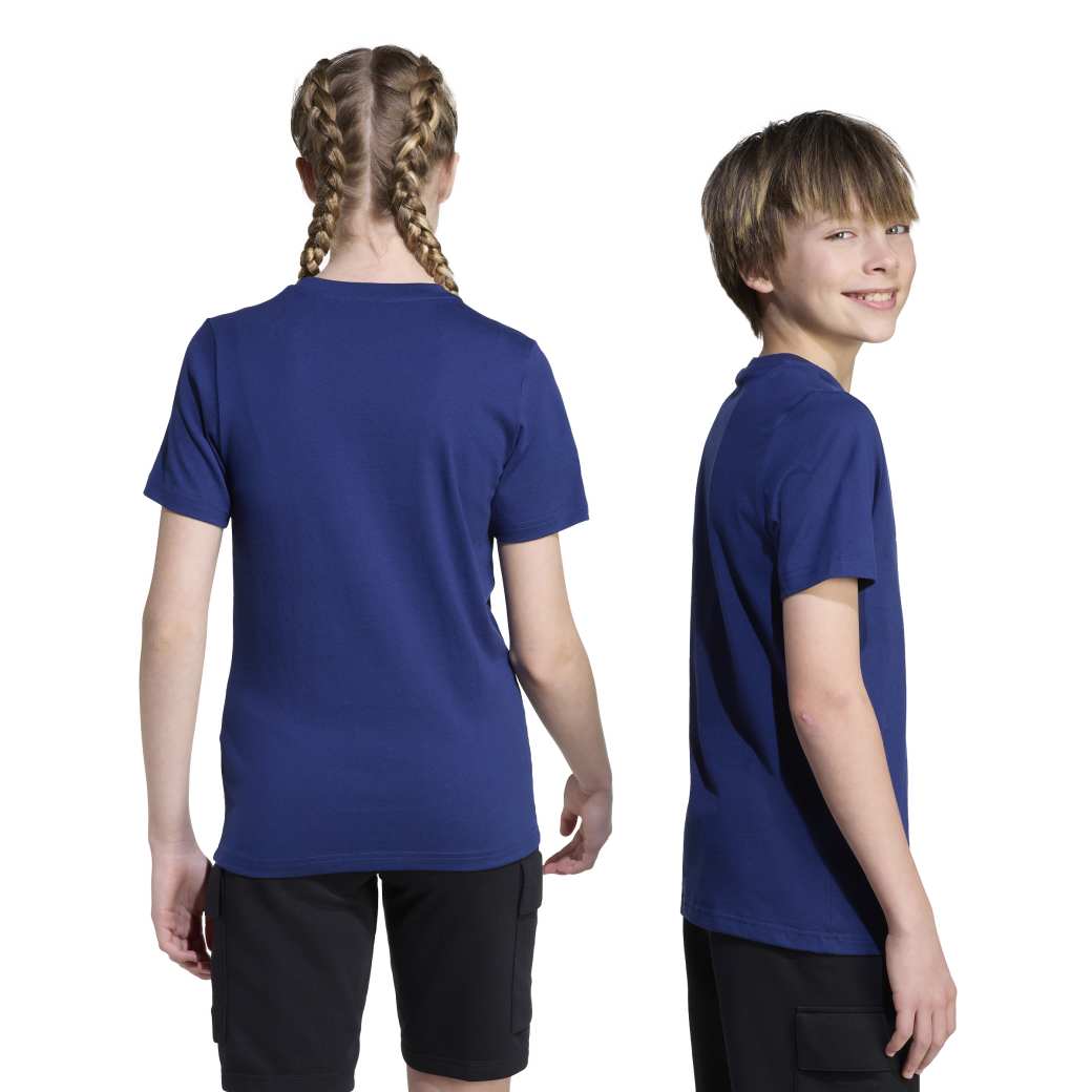 Adidas Camiseta JV5193 INF COLLEG T Dark Blue Algodao -5-
